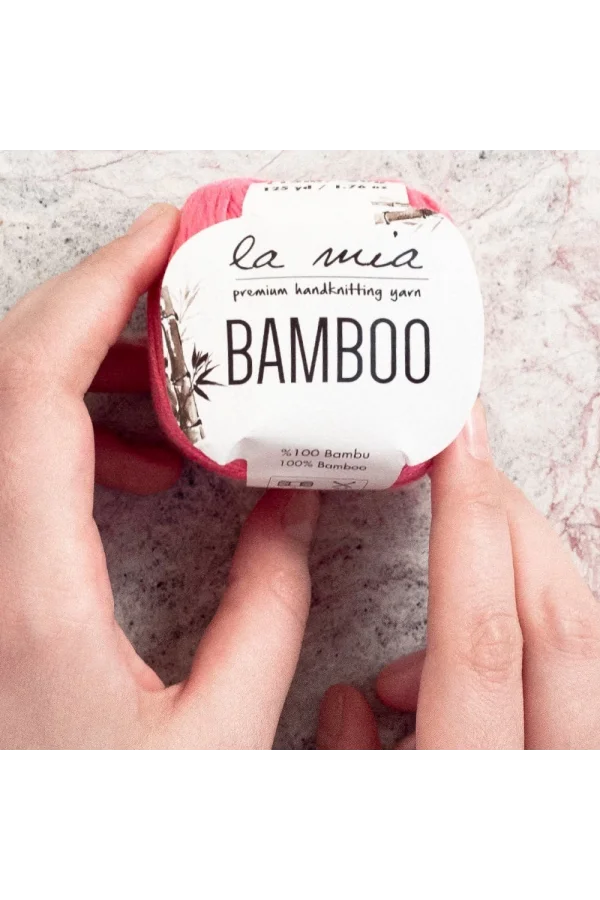 La Mia Bamboo Pembe El Örgü İpi - L057 - 33859