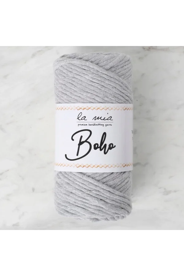 La Mia Boho Açık Gri Büküm Makrome İpi - L044 - 34210