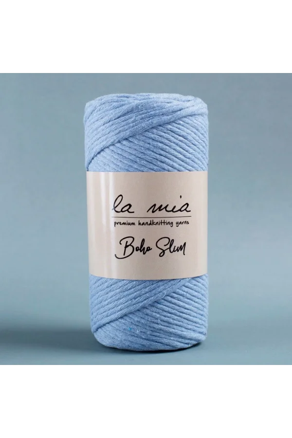 La Mia Boho Slim Açık Mavi El Örgü İpi -L069 - 34204