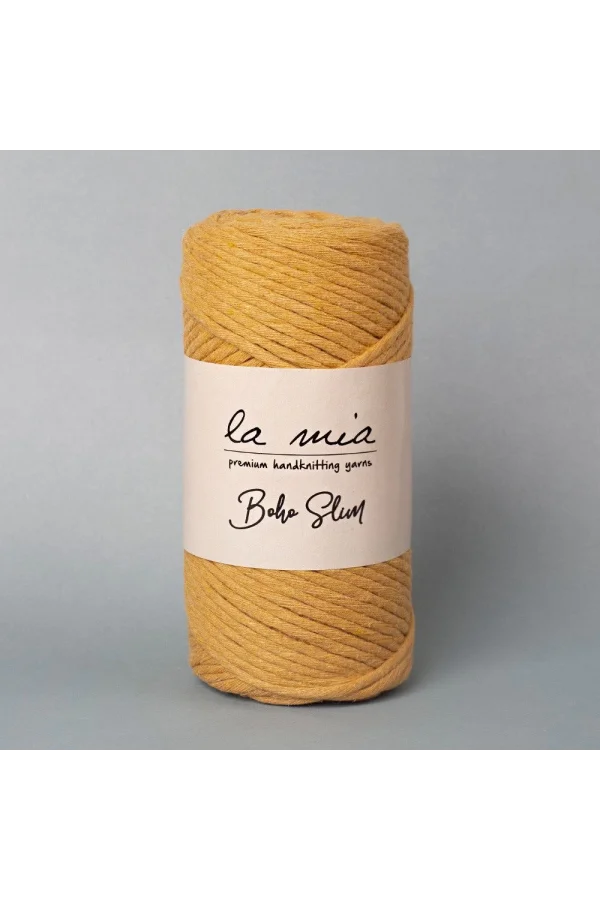 La Mia Boho Slim Hardal El Örgü İpi - L133 - 34251