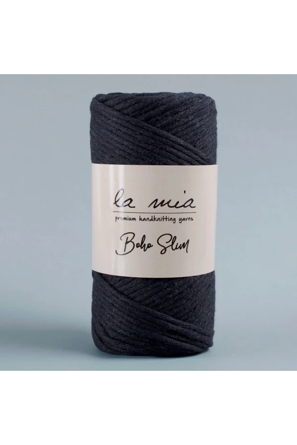 La Mia Boho Slim Siyah El Örgü İpi -L006 - 34203