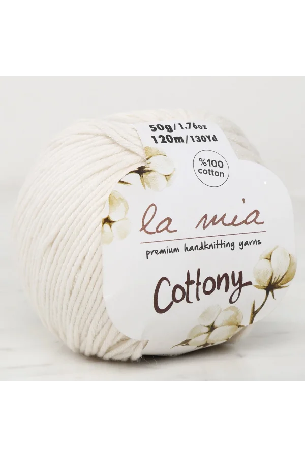 La Mia Cottony Kırık Beyaz Bebek El Örgü İpi - P3-L003 - 33574