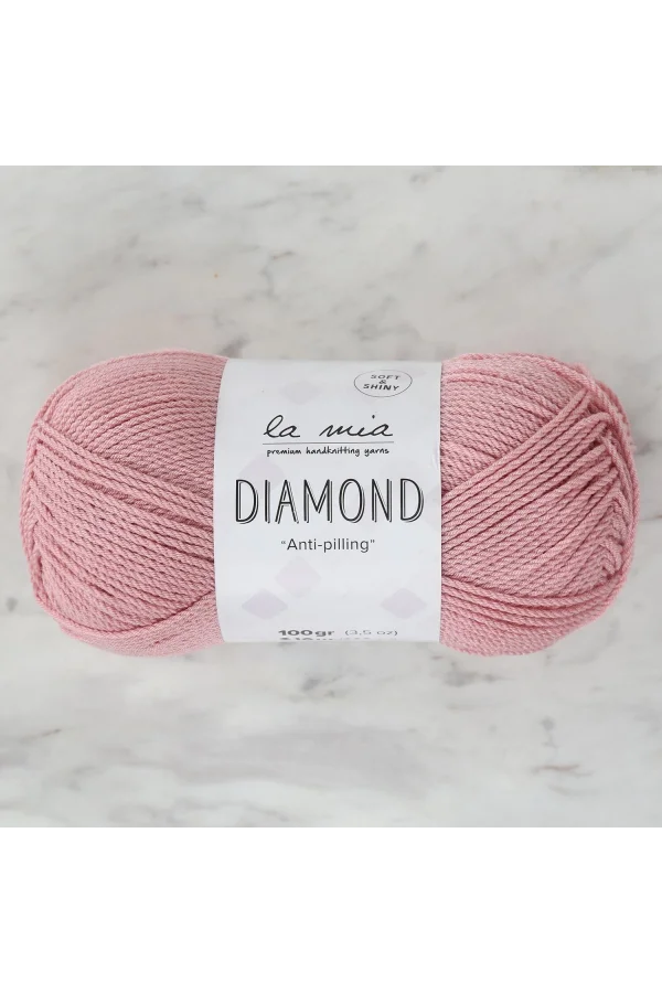 La Mia Diamond Pembe El Örgü İpi - L164 - 33738