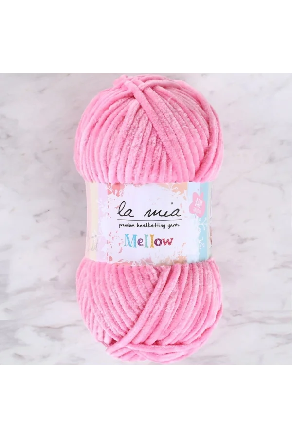 La Mia Mellow Pembe El Örgü İpi - 914 - 34160