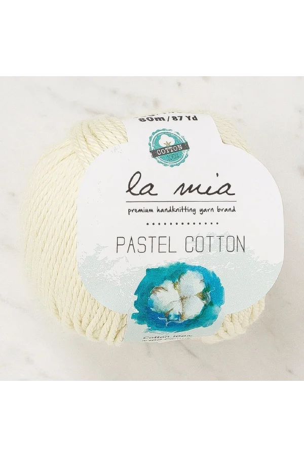 La Mia Pastel Cotton Sarı El Örgü İpi - L182 - 33951