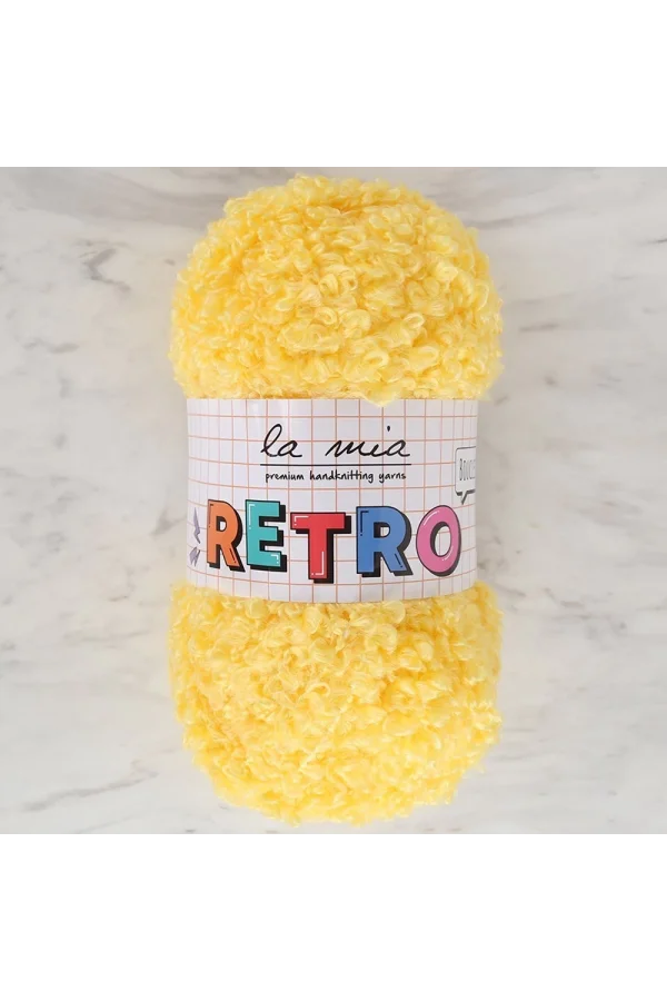 La Mia RETRO Sarı El Örgü İpi - LM0210