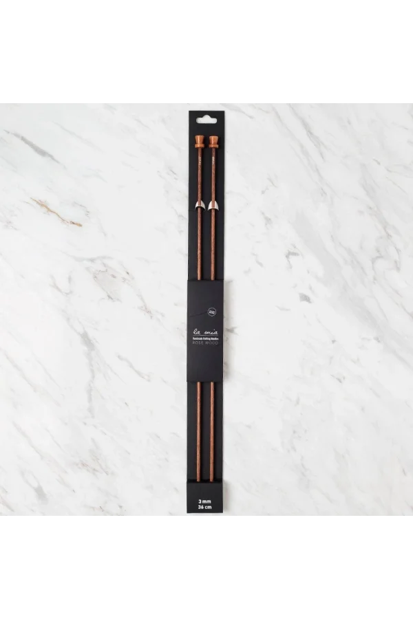 La Mia Rosewood 3 mm 36 cm Ahşap Örgü Şişi