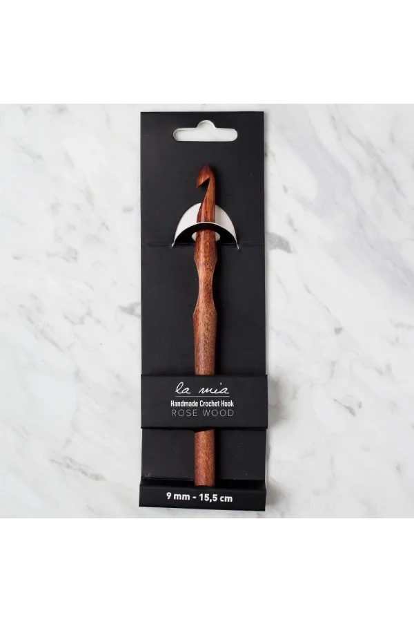 La Mia Rosewood 9 mm 15.5 cm Ahşap Yün Tığ