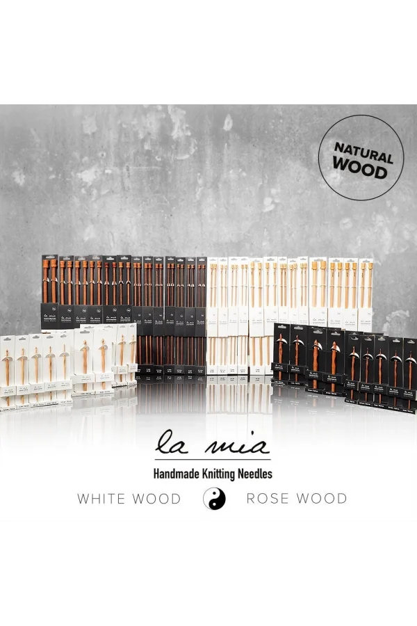 La Mia Rosewood 9 mm 15.5 cm Ahşap Yün Tığ