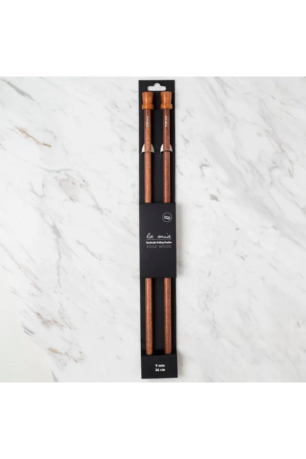 La Mia Rosewood 9 mm 36 cm Ahşap Örgü Şişi