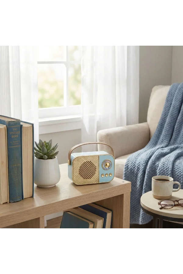 LED Aydınlatmalı Hoparlör Mavi