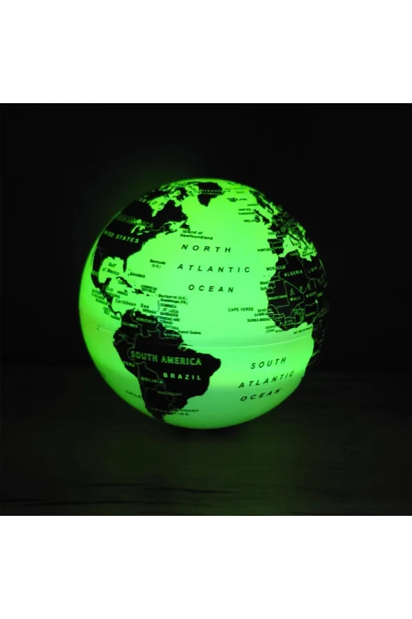 LED Işıklı 360 Derece Dönen Dünya Küresi