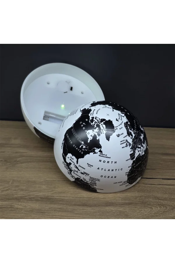 LED Işıklı 360 Derece Dönen Dünya Küresi