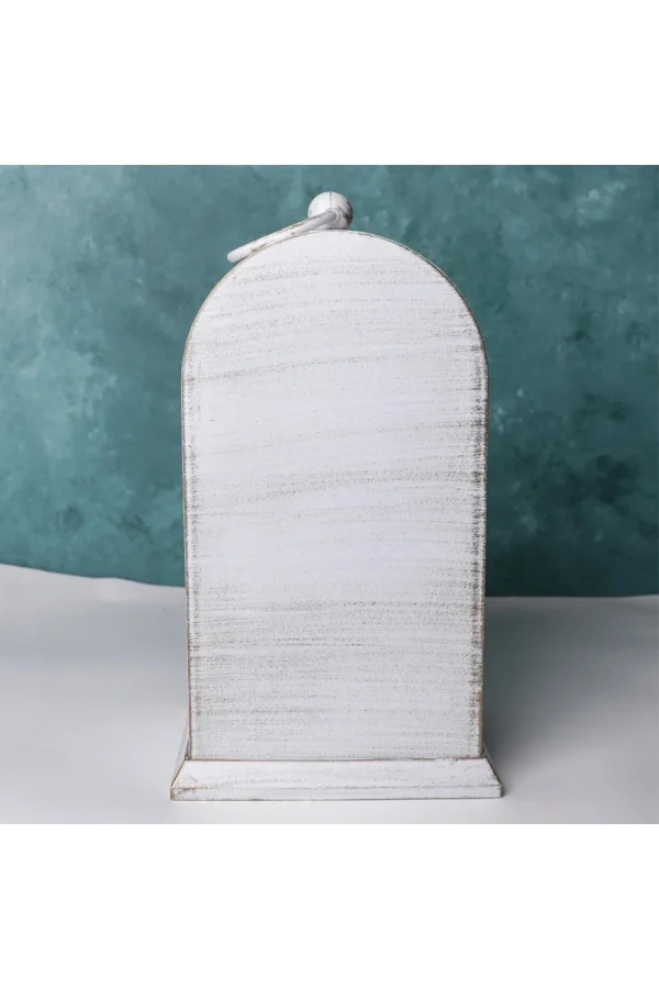 LED Işıklı Eskitme Şömine Saat