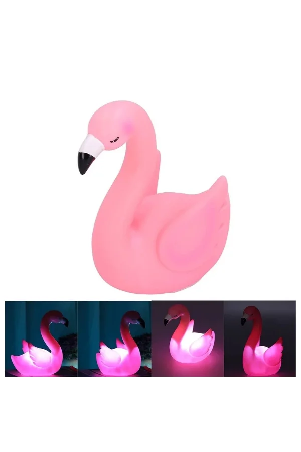 LED Işıklı Flamingo Masa Lambası