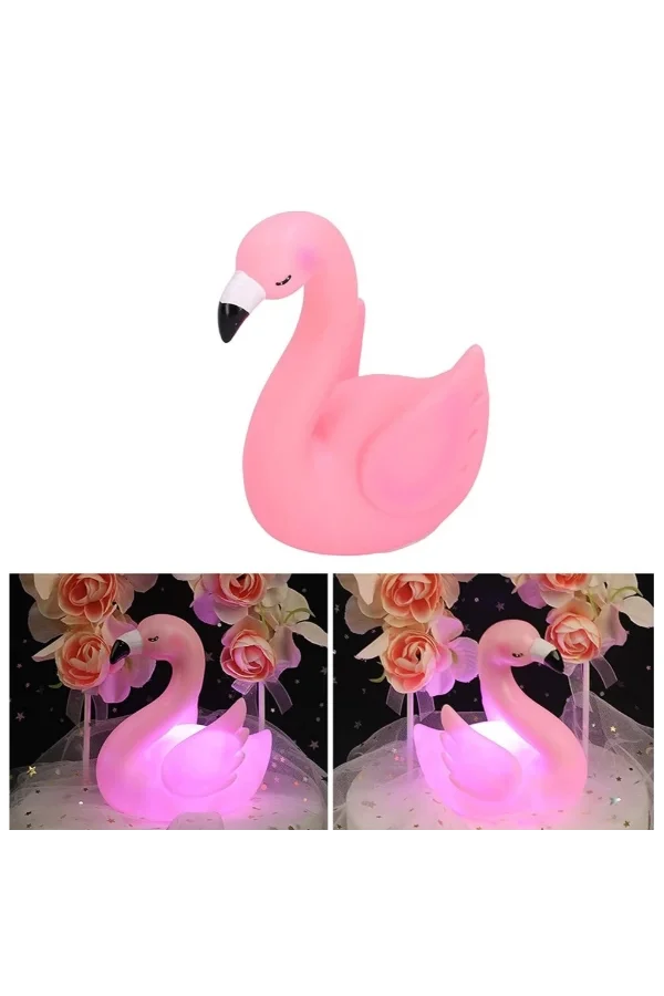 LED Işıklı Flamingo Masa Lambası