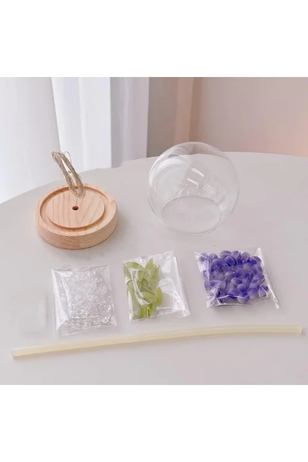 LED Işıklı Lale Cam Küre