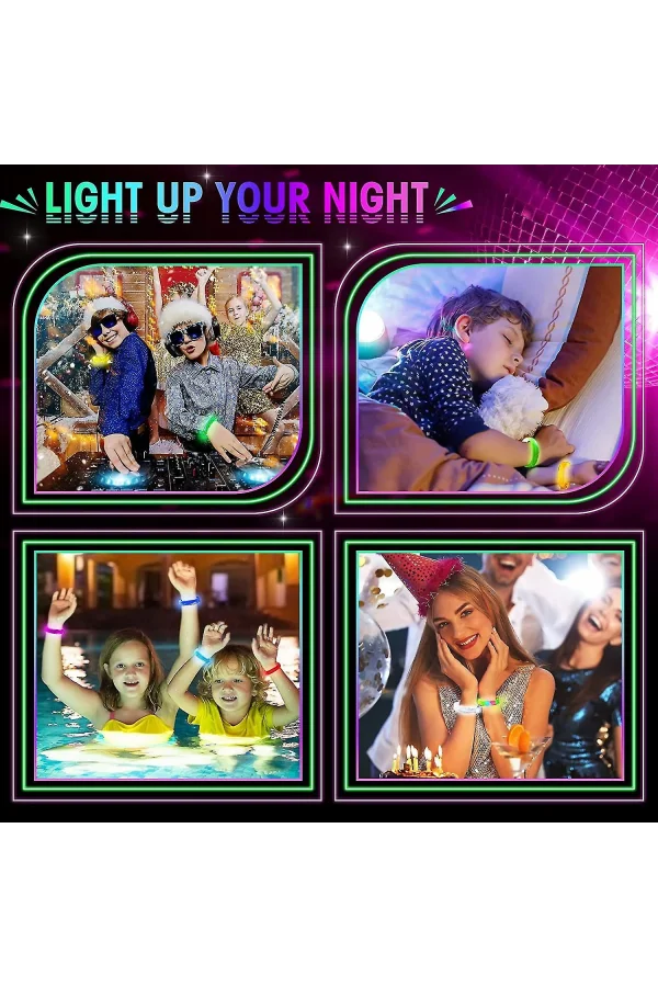 LED Işıklı Pilli Bileklik