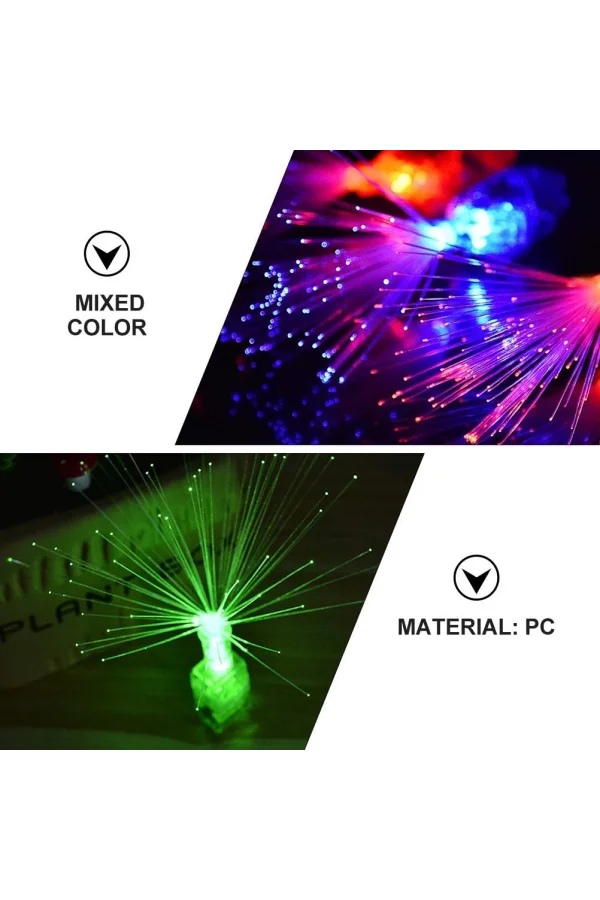 4lü LED Işıklı Renkli Püskül