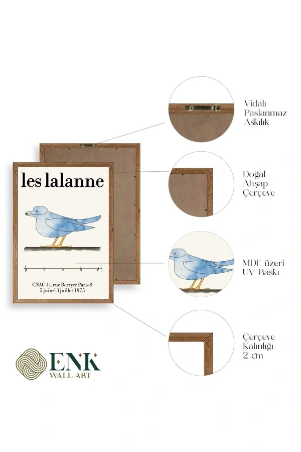 Les Lalanne Ahşap Çerçeveli Tablo