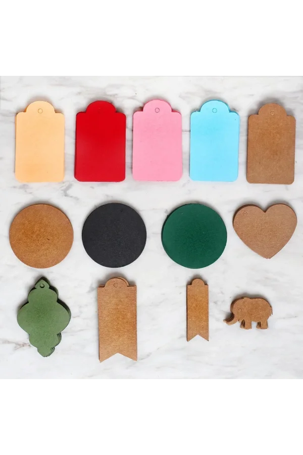 Loren 10lu Yuvarlak Yeşil Etiket ve Klipsli Etike