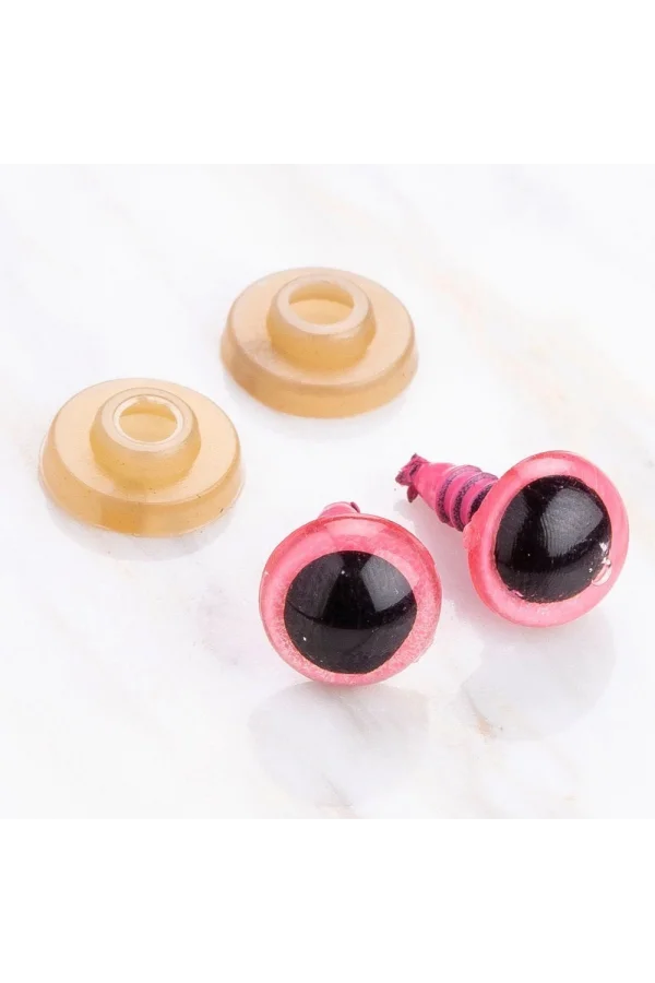 Loren 10 mm Pembe 5 Çift Amigurumi Göz