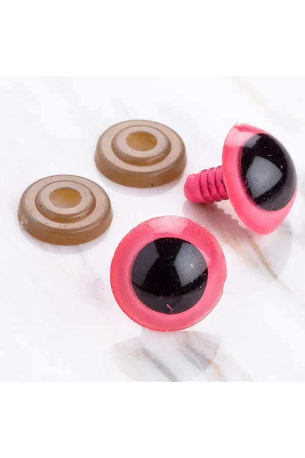 Loren 18 mm Pembe 5 Çift Amigurumi Göz