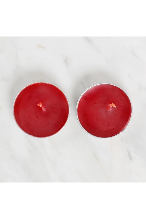 Loren 2li Tealight Mum Kırmızı