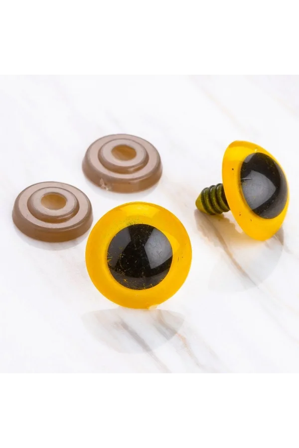 Loren 20 mm Sarı 5 Çift Amigurumi Göz