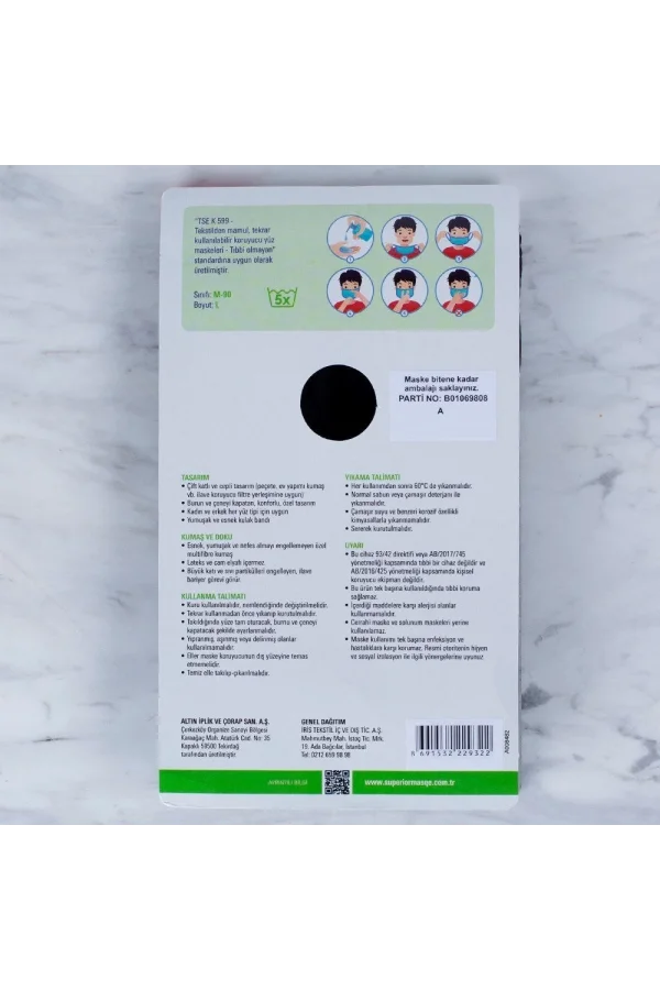 Loren 3 Adet Yıkanabilir Maske