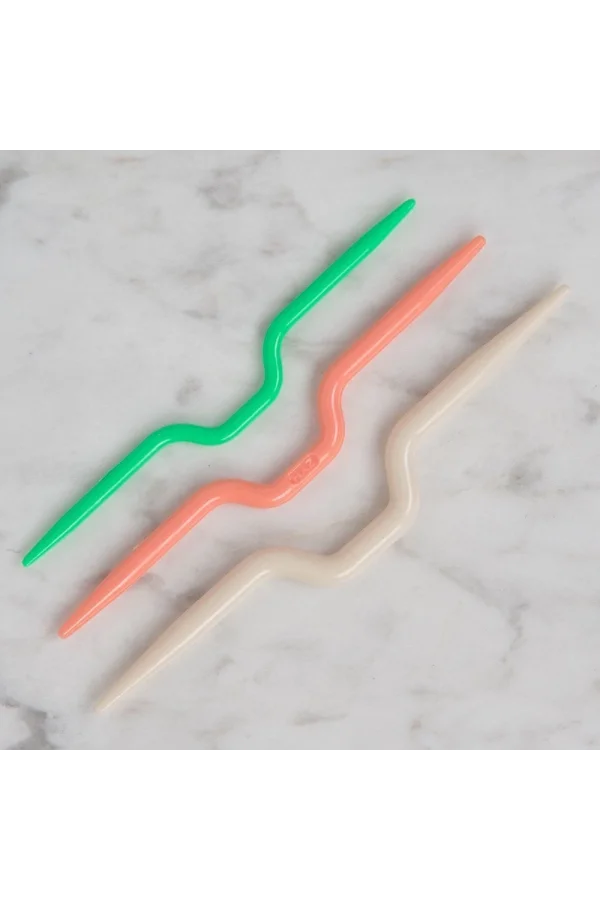 Loren Bükümlü Saç Örgü 3 lü Şiş Seti