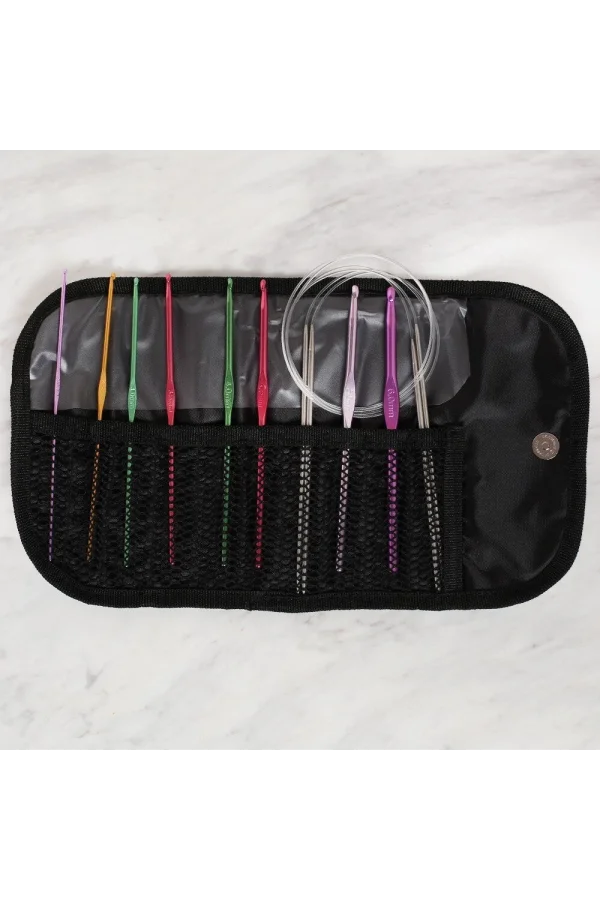 Loren Çantalı Tığ ve Örgü Aksesuarları Seti