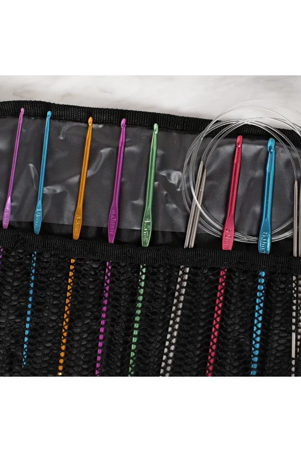 Loren Çantalı Tığ ve Örgü Aksesuarları Seti