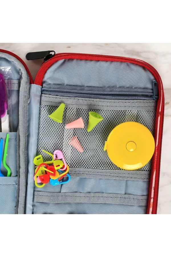 Loren Çantalı Tunus Tığı ve Örgü Aksesuarları Seti