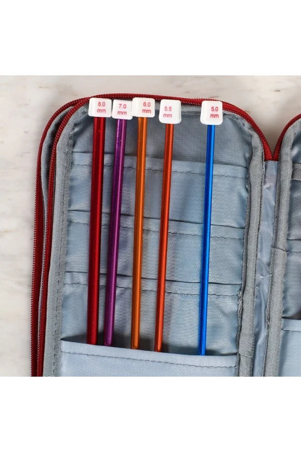 Loren Çantalı Tunus Tığı ve Örgü Aksesuarları Seti