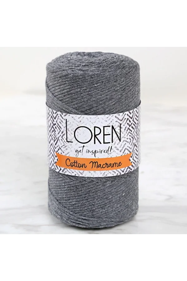 Loren Cotton Macrame Gri - R081 - 34358
