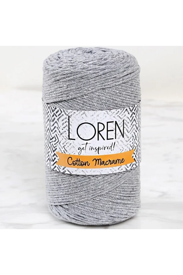 Loren Cotton Macrame Gri - R082 - 34357