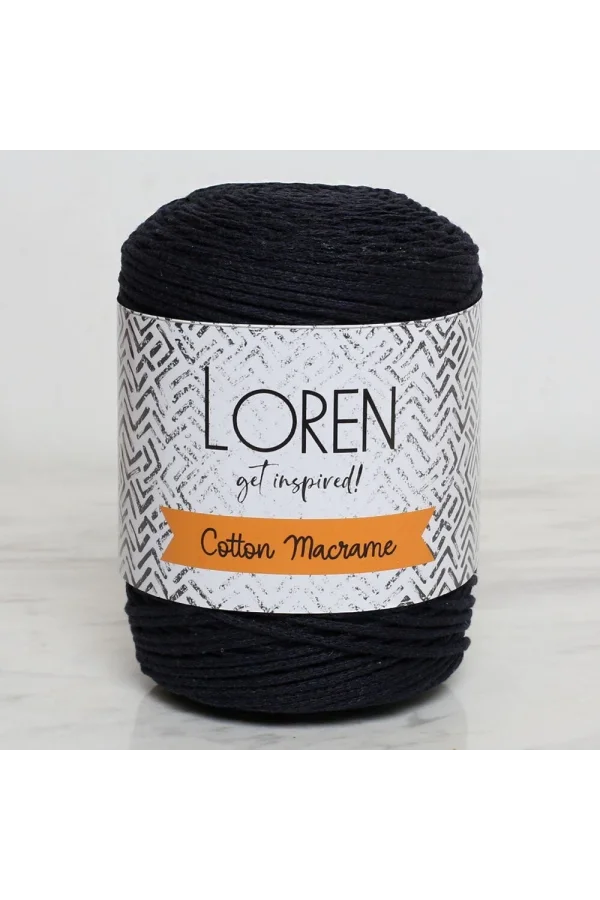 Loren Cotton Macrame Lacivert - R005 - 34361