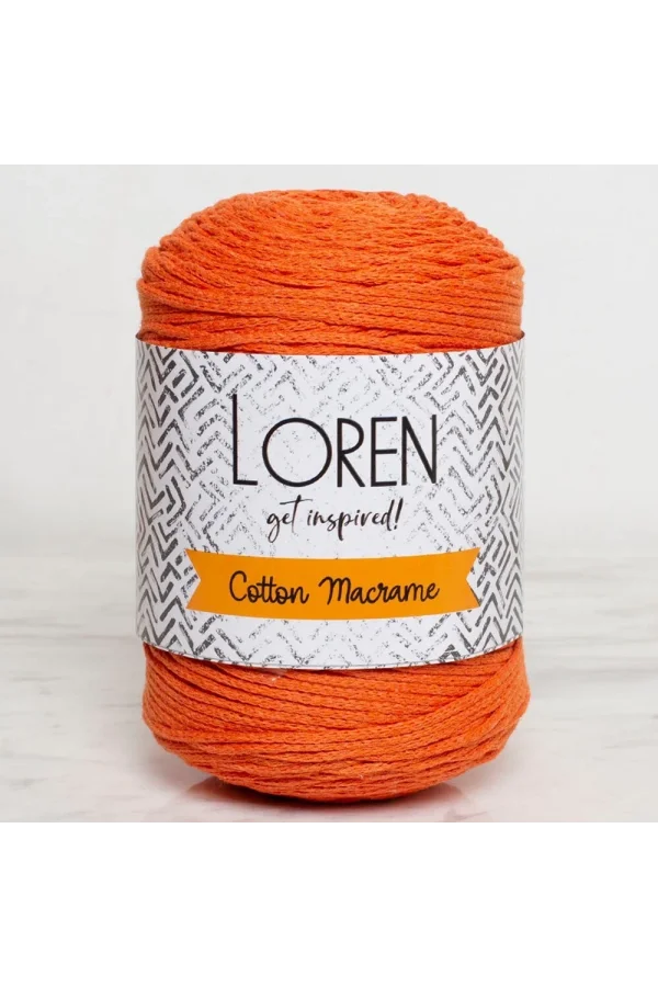 Loren Cotton Macrame Turuncu - R096 - 34370