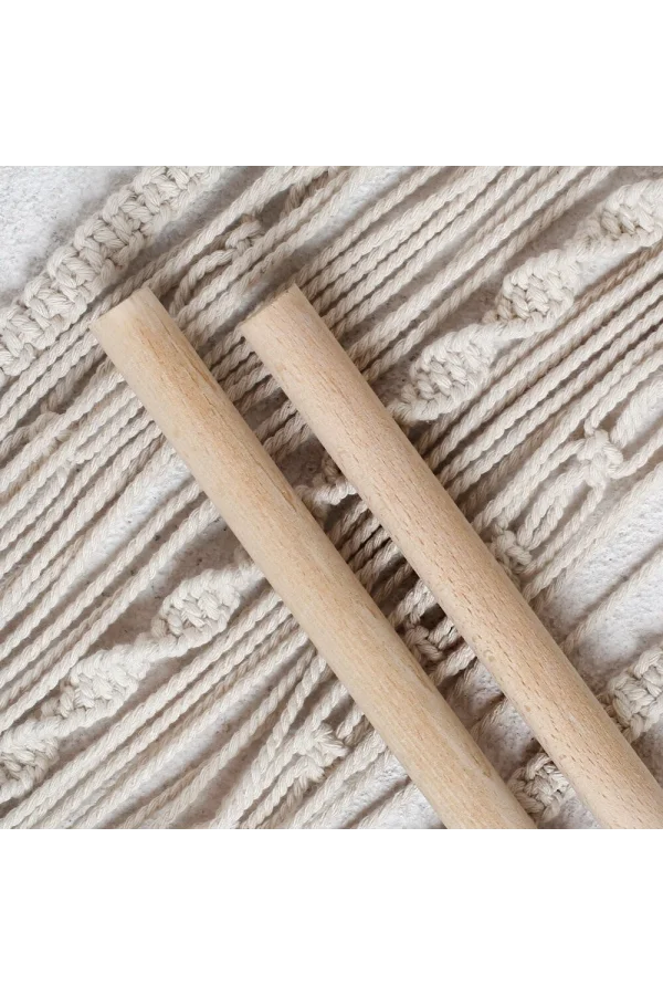 Loren Crafts 2 Adet 40 cm Makrome Çubuğu 20mm