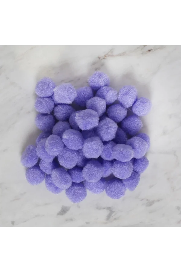 LOREN CRAFTS 2 CM 100 ADET LİLA PONPON