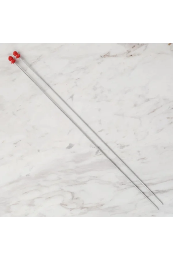 Loren Crafts 2,5 mm 35 cm Klasik Alüminyum Örgü Şi