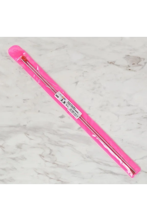 Loren Crafts 2,5 mm 35 cm Klasik Alüminyum Örgü Şi