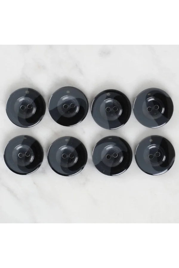 Loren Crafts 8li Düğme Gri - 1129