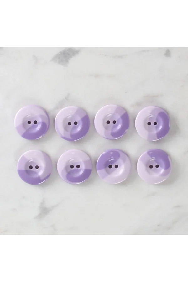 Loren Crafts 8li Düğme Mor - 1136