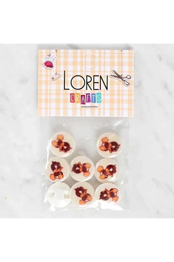 Loren Crafts 8li Ördek Düğme - 1201