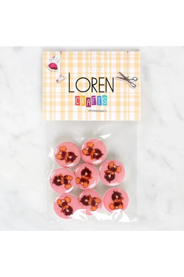 Loren Crafts 8li Ördek Düğme - 1202