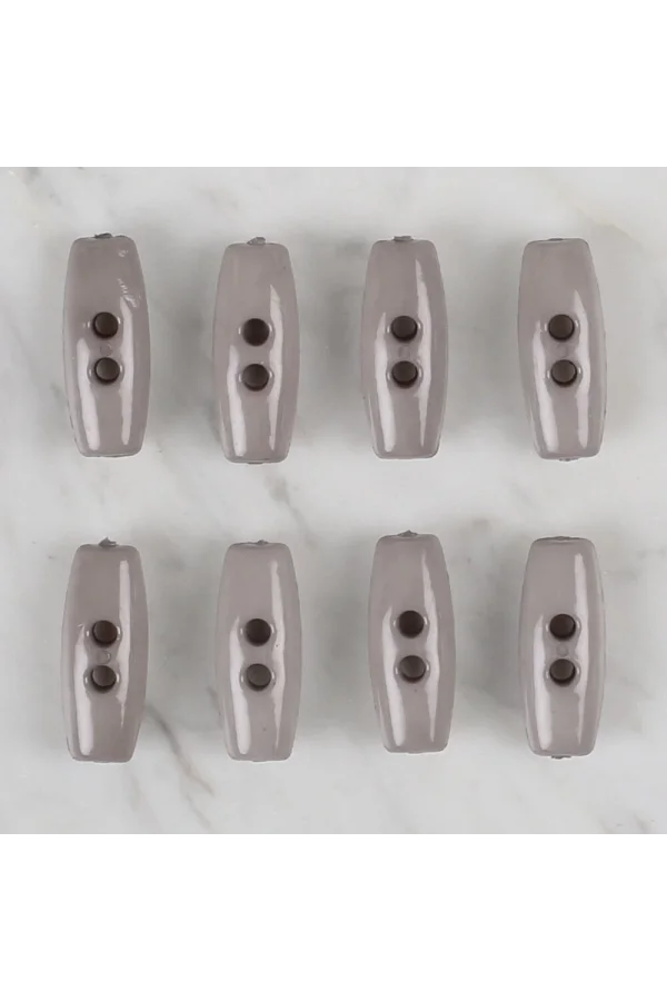 Loren Crafts gri 8 li çoban düğmesi - 61