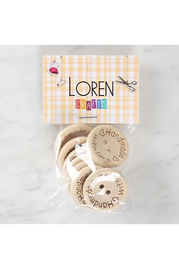 Loren Crafts Handmade 8li Düğme - 1616