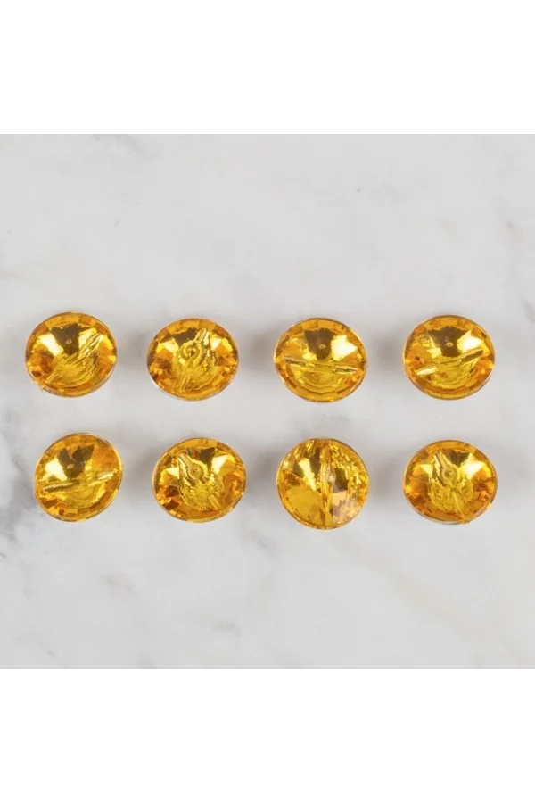 Loren Crafts hardal sarısı 8 li düğme - 206